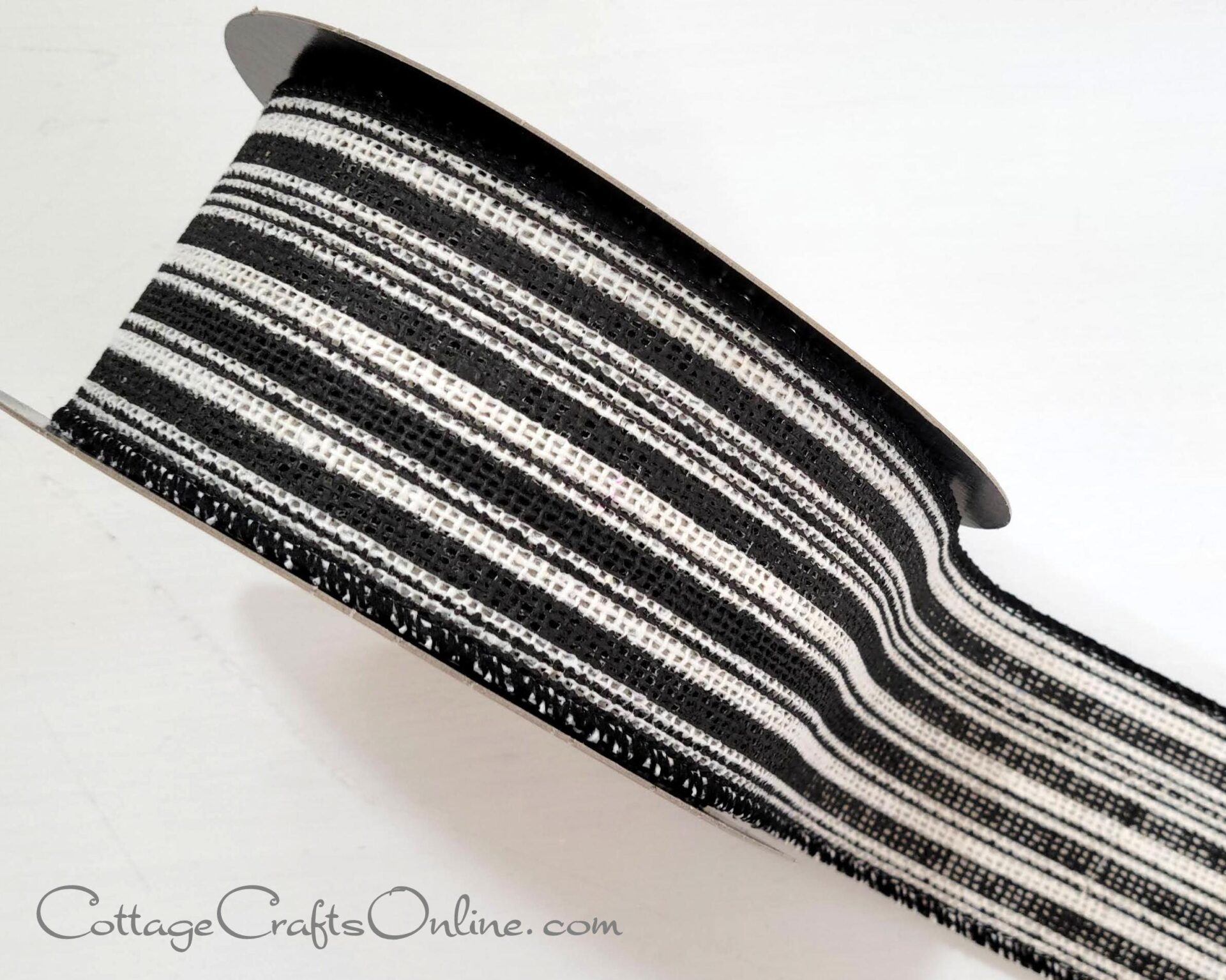 New fall ribbon with black and white stripes.
