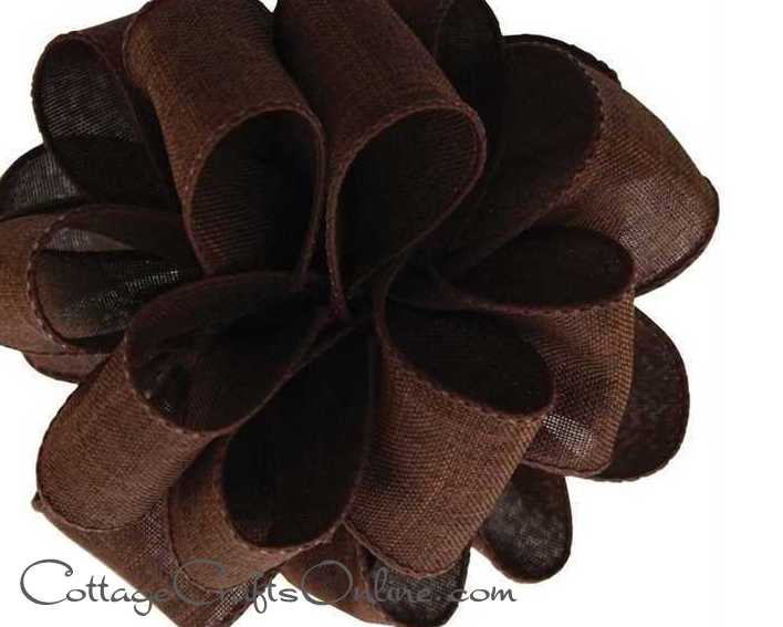 A brown bow on a white background available from Cottage Crafts Online.