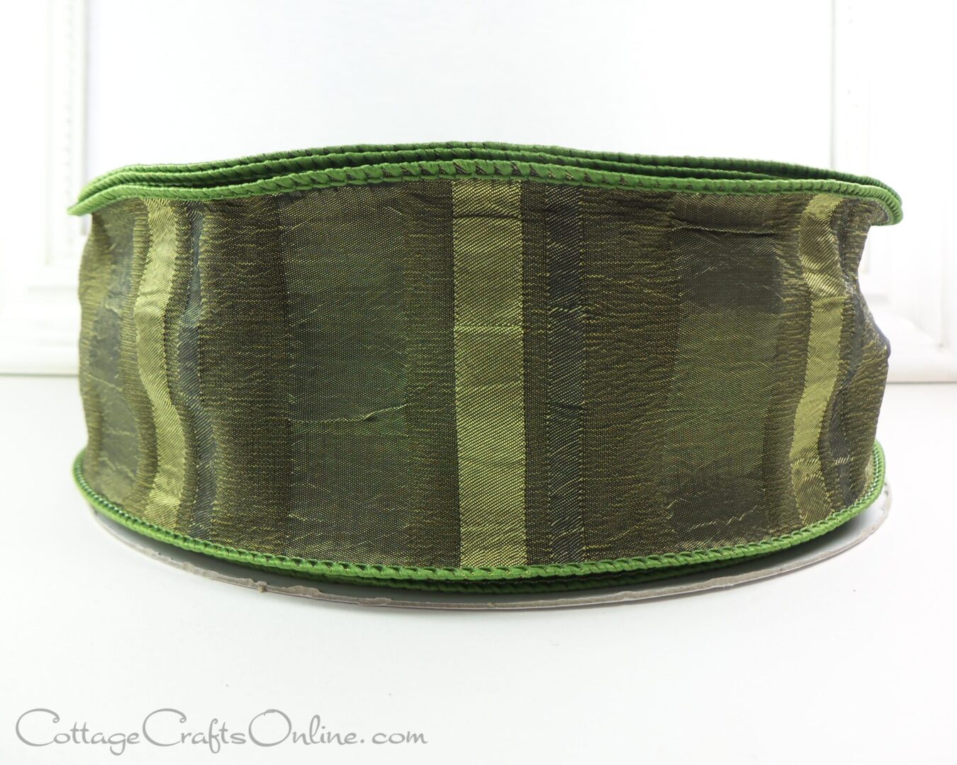 Olive Green Satin Stripe OL CV 715-007