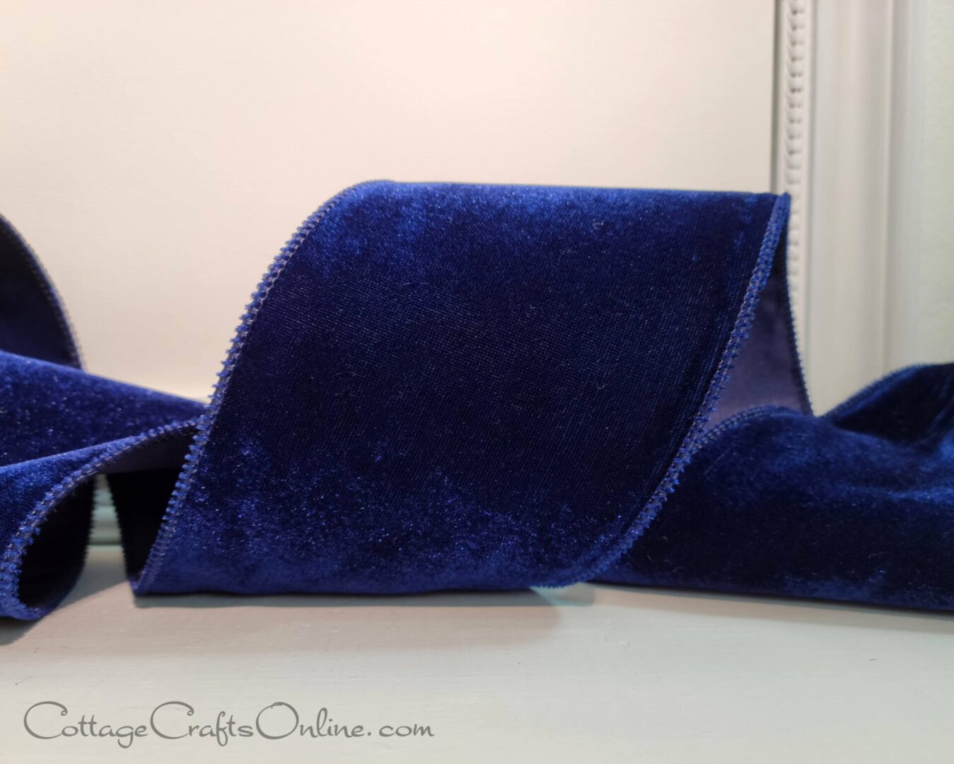 Farrisilk navy blue velveteen fs