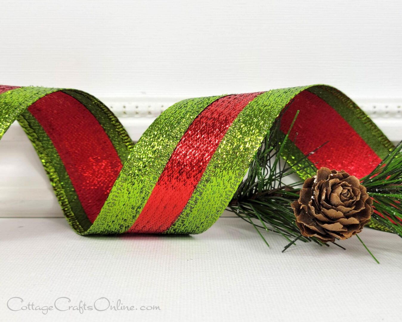 lime green red metallic stripe dup regina cb-006