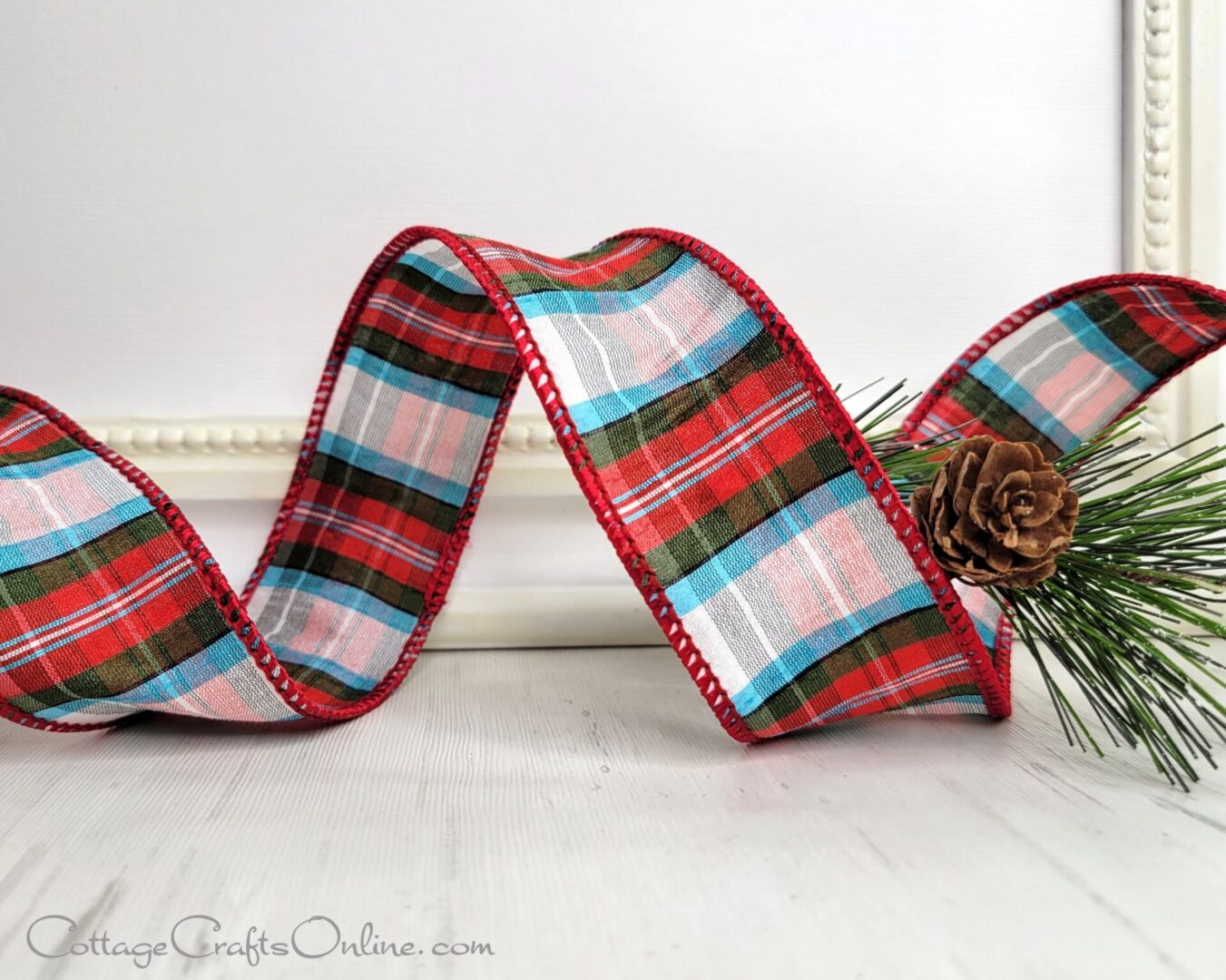 ol 10.24 4.40 Shetland red blue green plaid tartan-012