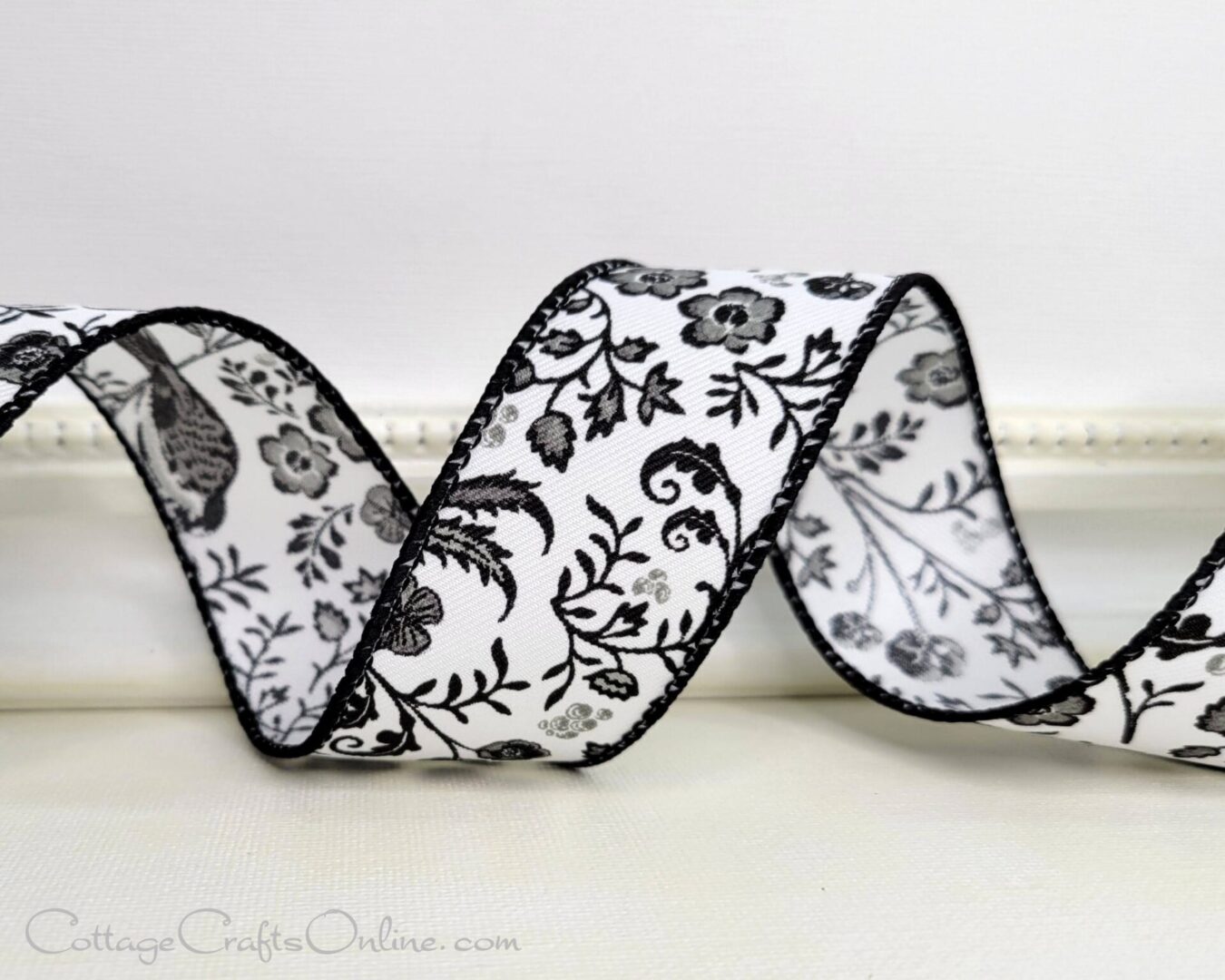 chinoiserie black white grey bird 9