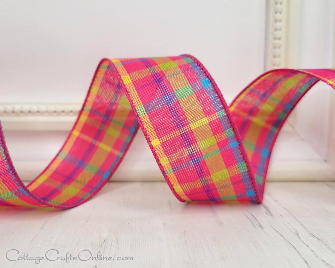 breezeway 9 1.5 pink fuchsia plaid spring .25-017.25-017
