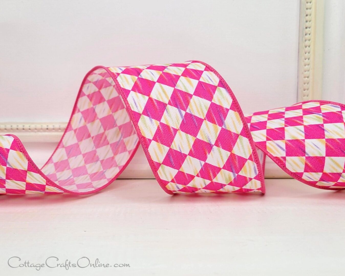 cb vintage harlequin antique diamond pink 40 16