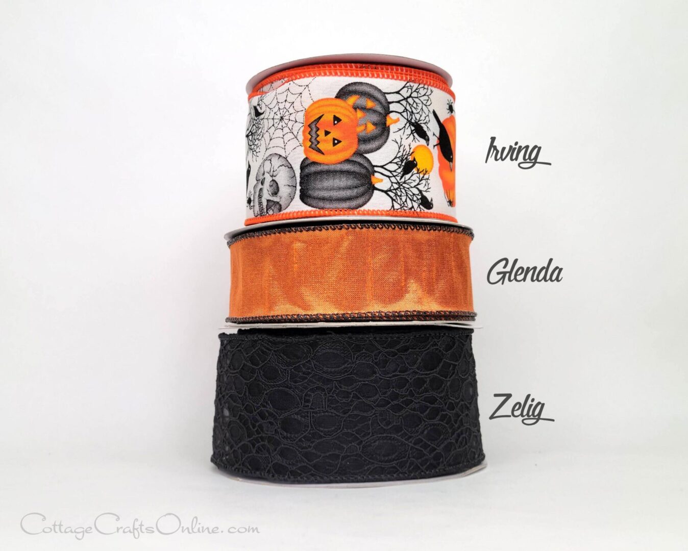 combo cb pumpkin skull crow spider black orange web halloween irving glenda ol zelig-001