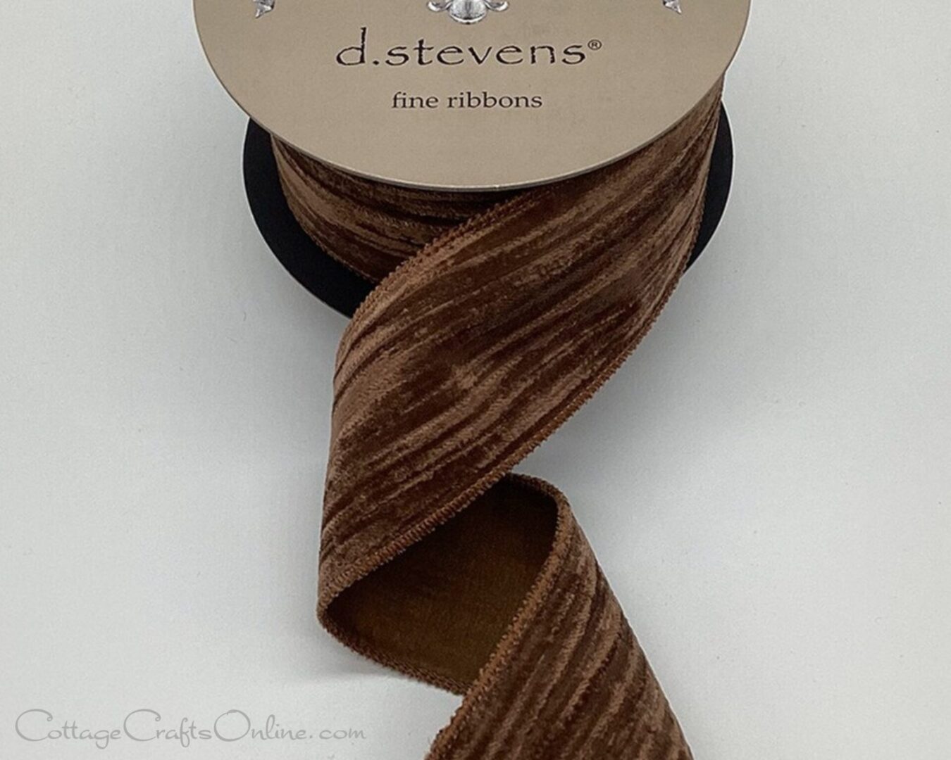 ds brown velvet vintage chic satin back bark36 1123-001
